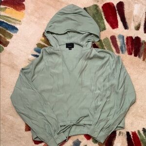 Sage Green Hooded Pullover